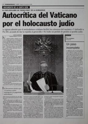 Autocrítica del Vaticano